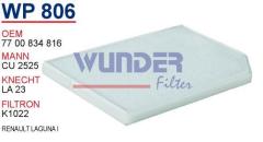 WUNDER WP806 POLEN FİLTRESİ - RENAULT LAGUNA I