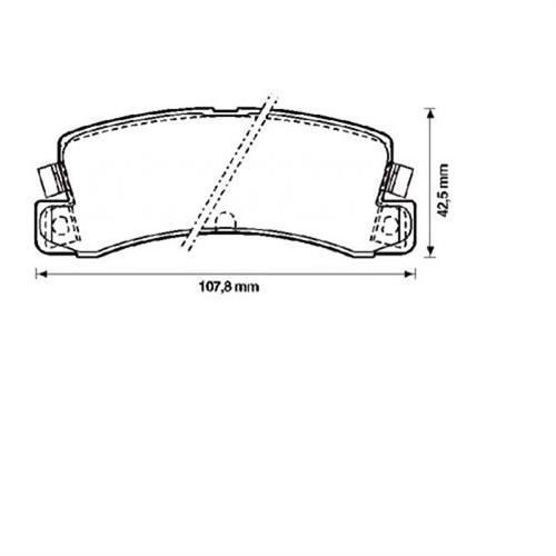 Bosch 986424383 Fren Balatası Arka Avensıs 1997-2003 Camry 86-97 Carı