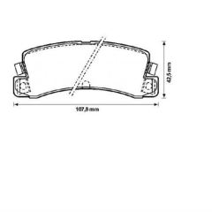 Bosch 986424383 Fren Balatası Arka Avensıs 1997-2003 Camry 86-97 Carı