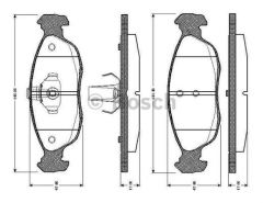 Bosch 986424410 Fren Balatası Ön Fıssız 106 I Iı 306 1993 Sonrası / Saxo 9