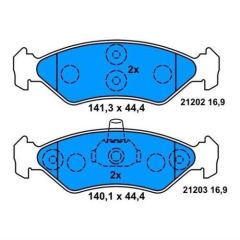 Bosch 986424416 Fren Balatası Ön Fıesta Iv 1995 Sonrası Ka 1996 Sonrası / Mazda 121