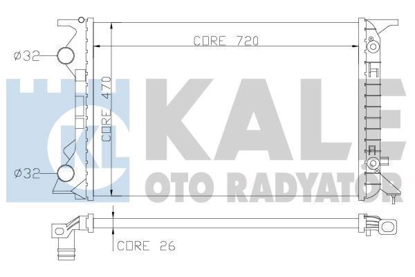 Kale 353400 Su Radyatörü A4 2007 Sonrası 1.8 Tfsı 2.0 Tdı 2.0 Tfsı At Ac A