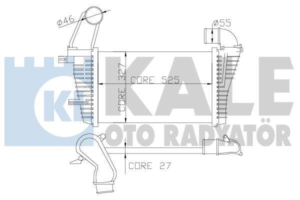 Kale 345900 Turbo Radyatörü Astra H 2006 Sonrası 1.7 Cdtı 523X328.6X27