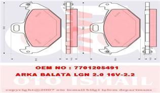 Trw Gdb1353 Fren Balatası Arka Laguna I 94-
