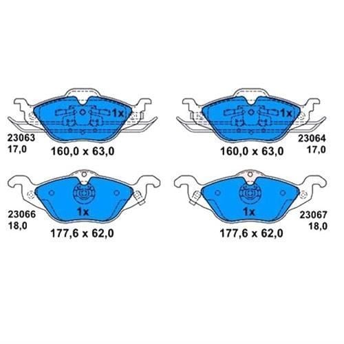 Bosch 986424456 Fren Balatası Ön Astra G 1998 Sonrası Yaylı Tıp