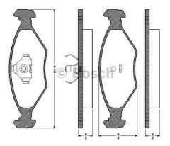Bosch 986424458 Fren Balatası Ön Palıo 1.4 Sıena