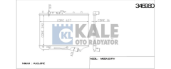 Kale 345960 Radyatör Mekanık 323 Hb 90-95 B5471-5200A