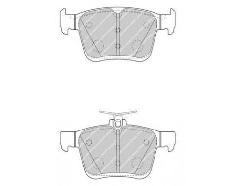 Ferodo Fdb4434 Fren Balatası Arka Golf Vıı  2014 Sonrası Passat B8  2014 Sonrası Tıgu