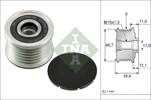Ina 535008610 Alternatör Kasnağı Mercedes C 200 220 E200 220