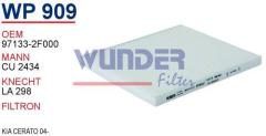 WUNDER WP909 POLEN FİLTRESİ - KiA CERATO 04-