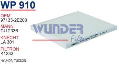 WUNDER WP910 POLEN FİLTRESİ - KiA CARENS - RIO - SPORTAGE 04-