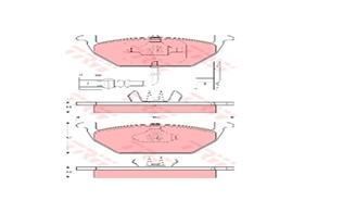 Trw Gdb1386 Fren Balatası Ön Fişli Golf Iv 1997 Sonrası Golf V 2003 Sonrası Golf Vı