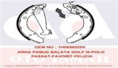 Valeo 562080 Kampana Balata Golf Iıı 1991 Sonrası Polo Classıc Polo Iıı 94