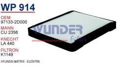WUNDER WP914 POLEN FİLTRESİ - HYUNDAi MATRiX - ELENTRA