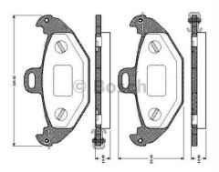 Bosch 986424532 Fren Balatası Arka Laguna I 94-