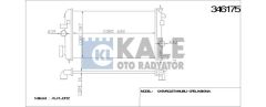 Kale 346055 Su Radyatörü Polo Iıı 6N 95-01 Lupo 98-03 1.0I 1.2 Td