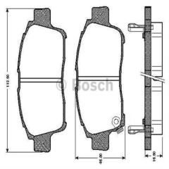 Bosch 986424535 Fren Balatası Ön Yarıs 99-05 1.0 16V 1.3