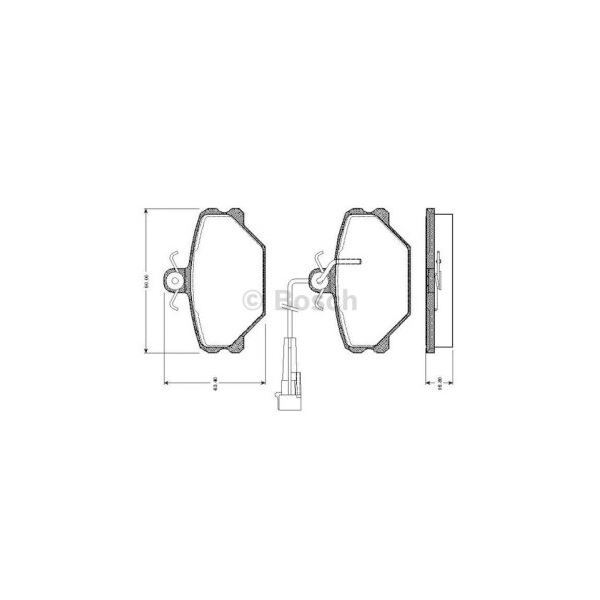 Bosch 986491050 Ön Fren Balatası Tempra (89 96) Tıpo (87 95)