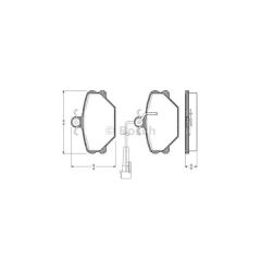 Bosch 986491050 Ön Fren Balatası Tempra (89 96) Tıpo (87 95)
