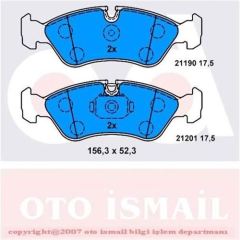 Bosch 986491900 Fren Balatası Ön Astra F 1991 Sonrası Vectra A 1988 Sonrası Omega 8