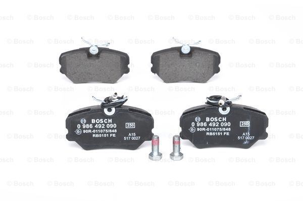 Bosch 986492090 Fren Balatası Ön Fişli 405