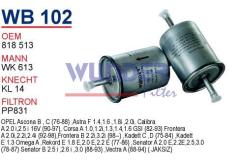 WUNDER WB102 BENZİN FİLTRESİ - VOLKSWAGEN POLO (TIRNAKSIZ)