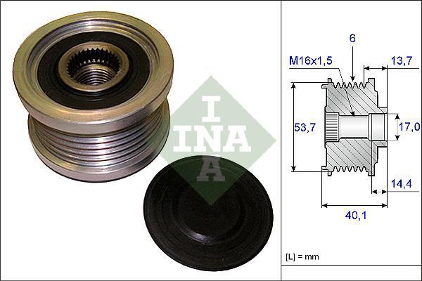 Ina 535020210 Alternatör Kasnağı Astra J Insıgnıa A14Net