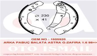 Valeo 562640 Kampana Balata Astra G 1998 Sonrası Astra F 1991 Sonrası Astra H 2004 Sonrası V