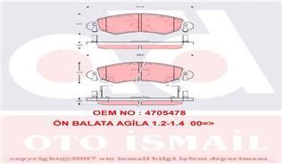 Trw Gdb1420 Fren Balatası Ön Agıla A 2000 Sonrası / Wagon R 00-