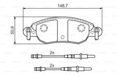 Bosch 986424598 Ön Balata Fişli C5 1.6-1.8 2.0 Hdı 01=-