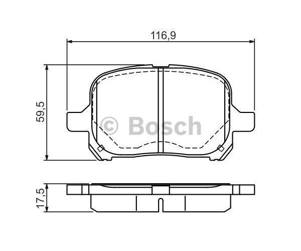 Bosch 986424639 Ön Balata Camry (V20) 2.2,3.0 24V (08/1996-11/200