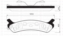 Sangsıng Sp1058 Fren Balatası Arka Sonata 93