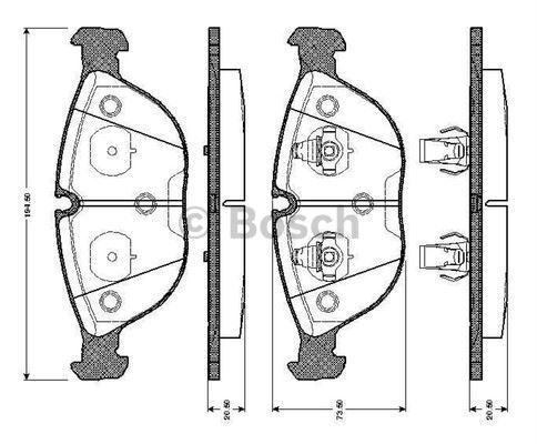 Bosch 986424649 Fren Balatası Ön A4 Quattro 05 00-9 01 Audı Tt3.2