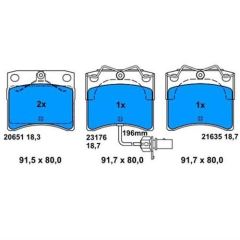 Bosch 986494041 Fren Balatası Ön Transporter T4 90-03