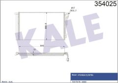 Kale 354025 Klima Radyatörü Hyundaı Elentra