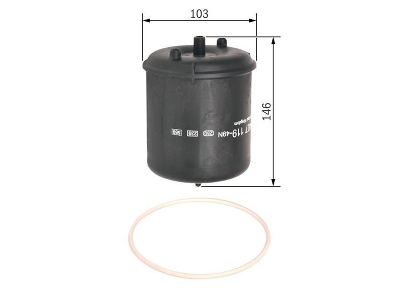 Bosch F026407099 Yağ Filtresi Transıt 2006 Sonrası / Defender 90 110 130 2