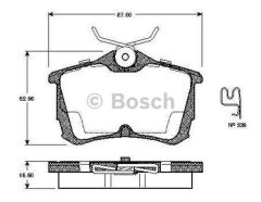 Bosch 986424661 Fren Balatası Arka Accord 1998 Sonrası Accord 03-