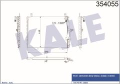Kale 354055 Klima Radyatörü 585×432×20 Benz Sedan Kombı Coupe 85-