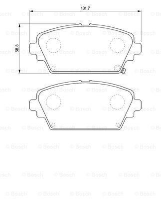 Bosch 986424663 Fren Balatası Ön Accord 98-02 / Prımera P12 03-10