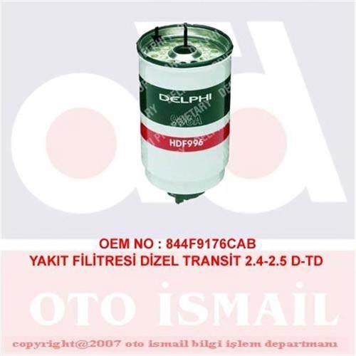 Delphi Hdf996 Mazot Filtresi Transıt 94-00 2.4 2.5 D-Td