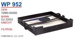 WUNDER WP952 POLEN FİLTRESİ - FORESTER 2,0 - 2,5 - 2,5 XT