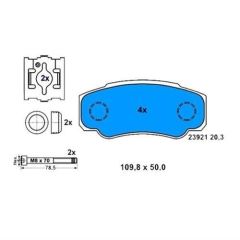 Bosch 986494049 Fren Balatası Arka Ducato 94-02 / Boxer 94-02 / J