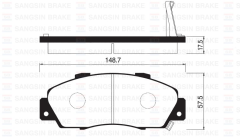 Sangsıng Sp1076F Fren Balatası Ön Accord Iv V Vı 93-98 Crv I 2.0