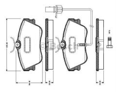 Bosch 986424672 Fren Balatası Ön Fişli Transporter T4 90-03