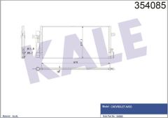 Kale 354085 Klima Radyatörü Aveo