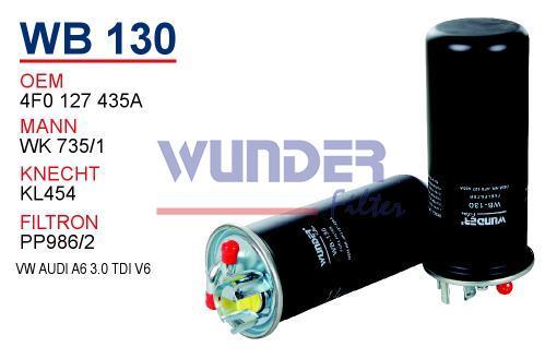 WUNDER WB130 MAZOT FİLTRESİ - AUDİ A6 3.0 TDİ V6