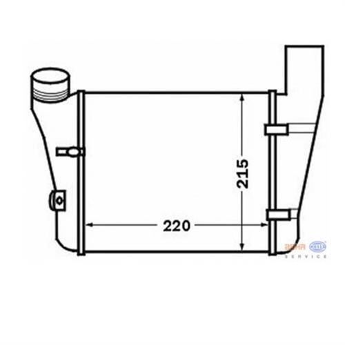 BEHR 8Ml376776-081 Turbo Radyatörü A4 1.9Tdı 00-04 2.0Tdı 2004 Sonrası A6