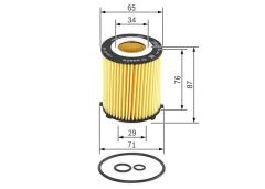 Bosch F026407130 Yağ Filtresi Aveo 2008 Sonrası Spark 1.2 B10D1 B12D1