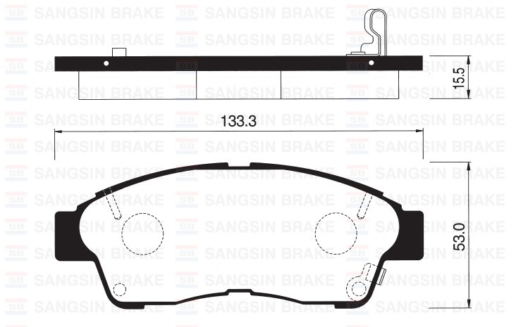Sangsıng Sp1110 Fren Balatası Ön Corolla 92-97 Carına 93-97 Rav4