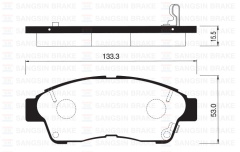 Sangsıng Sp1110 Fren Balatası Ön Corolla 92-97 Carına 93-97 Rav4